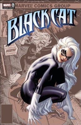 Black Cat #1 Frankie's Comics Exclusive J. Scott Campbell Trade Dress Variant A