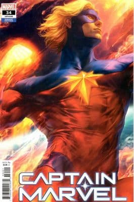 Captain Marvel #34 Artgerm Spoiler Teaser Variant Cover