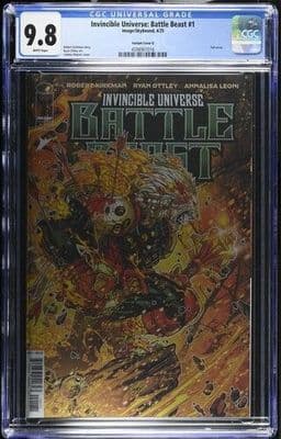 Invincible Universe: Battle Beast #1 Cover G 1:100 Variant CGC 9.8)