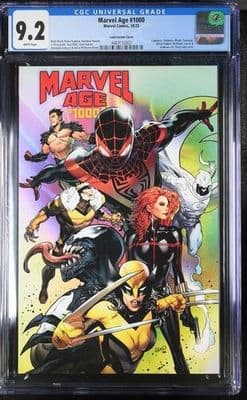 Marvel Comics #1000 CGC 9.2 (1:50 Incentive Clayton Crain Variant) 1st Printing