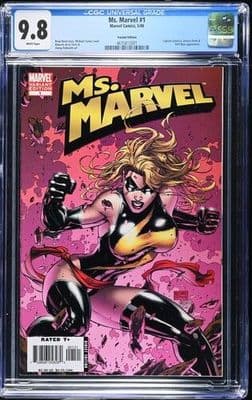Ms. Marvel #1 Michael Turner Variant Cover CGC 9.8