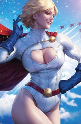 Power Girl Special #1 Cover H Stanley Artgerm Lau Virgin Foil Variant