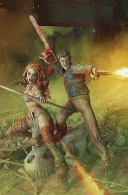 Red Sonja vs. the Army of Darkness #1 Cover M 1:15 Björn Barends Foil Virgin Variant