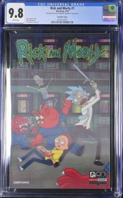 Rick and Morty #1 SDCC Lenticular Variant Cover CGC 9.8