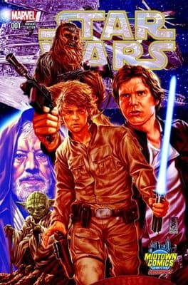 Star Wars #1 (2015) Midtown Comics Variant Cover, First Print