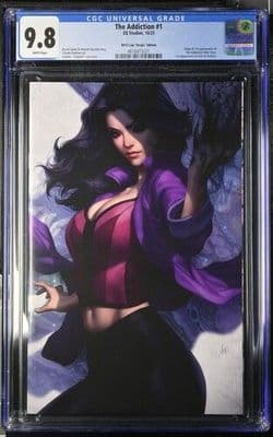 The Addiction: Death of Your Life #1 NYCC  Artgerm Virgin Variant CGC 9.8