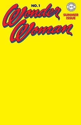 Wonder Woman #1 Facsimile Edition (2023) Blank Variant