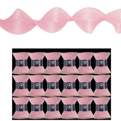 Davies Products 10cm Ruffle Ribbon - 2.7m Pink