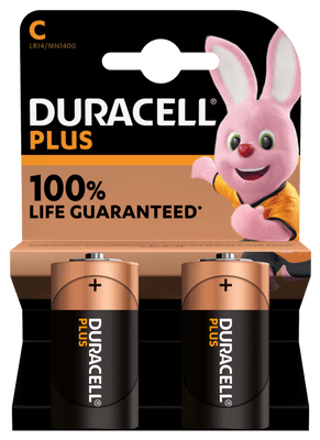 Duracell Plus Alkaline Batteries - C