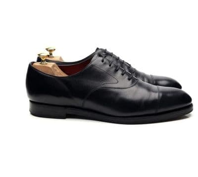 Edward Green/ 'Chelsea' Navy Blue Leather Oxford UK 12 E