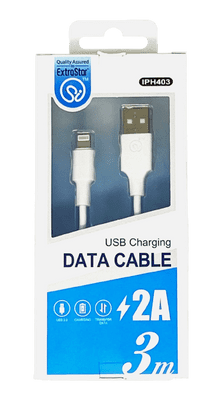 Extrastar USB 2.0 Lighting Charging Cable - 3m