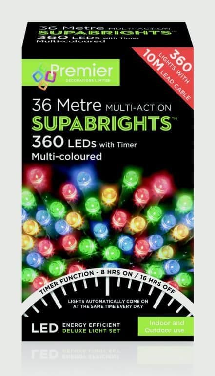 Premier Multi-Action Supabrights With Timer Multi - 360 LED