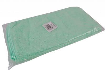 Robert Scott Contract Microfibre Cloth Pack 10 - Green