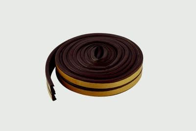 Woodside EPDM E Rubber Strip - 5m Brown