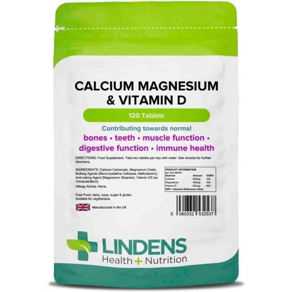 Calcium Magnesium & Vitamin D Tablets (120 Tablets)