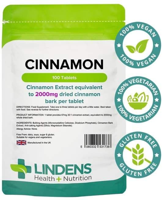 Cinnamon 2000mg Tablets (100 Tabs)