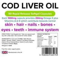 Cod Liver Oil 1000mg Softgel Capsules