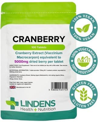 Cranberry Juice 5000mg Tablets (100)