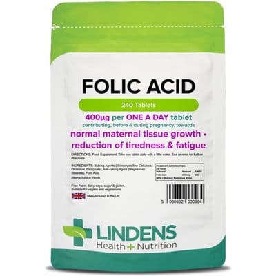 Folic Acid 400mcg Tablets