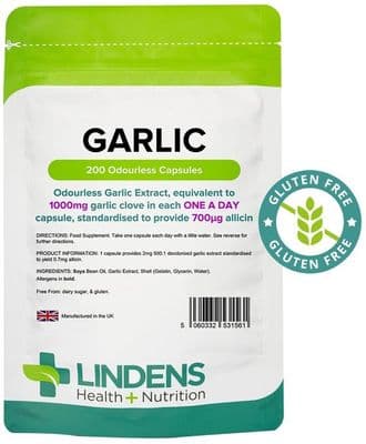 Garlic 1000mg Capsules (200 Capsules)