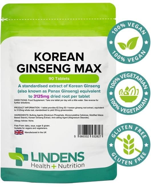 Korean Ginseng MAX 3125mg Tablets