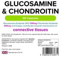 Lindens Glucosamine & Chondroitin 500/400mg 60 x Capsules