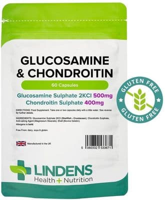 Lindens Glucosamine & Chondroitin 500/400mg 60 x Capsules