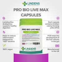 Pro Bio Live Max 6 Billion CFU Veg  Capsules