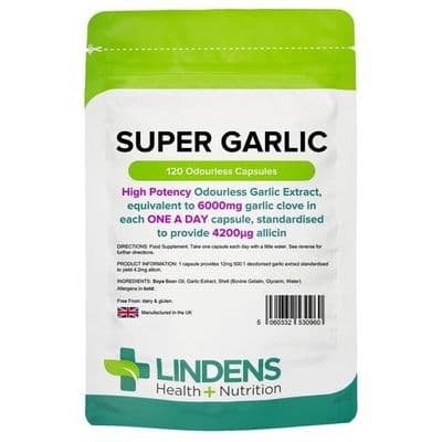 Super Garlic 6000mg  (Odourless) Capsules