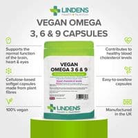 Vegan Omega 3 6 & 9 1000mg Capsules (90 Capsules)