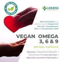 Vegan Omega 3 6 & 9 1000mg Capsules (90 Capsules)