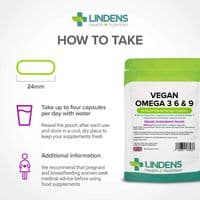 Vegan Omega 3 6 & 9 1000mg Capsules (90 Capsules)