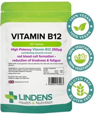 Vitamin B12 250mcg Tablets (120 Tablets)