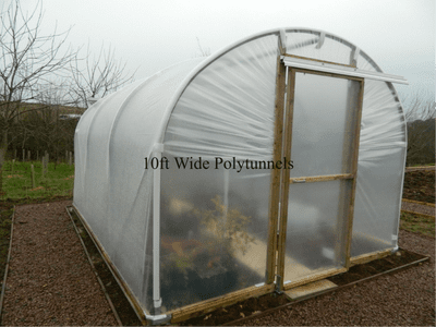 10ft (3.05M) Wide Highland Super Strength Polytunnel.