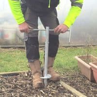 Commercial Polytunnel Foundations for the top of concrete.