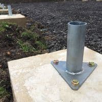 Commercial Polytunnel Foundations for the top of concrete.
