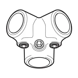 Corner Tube Clamp (3 way)