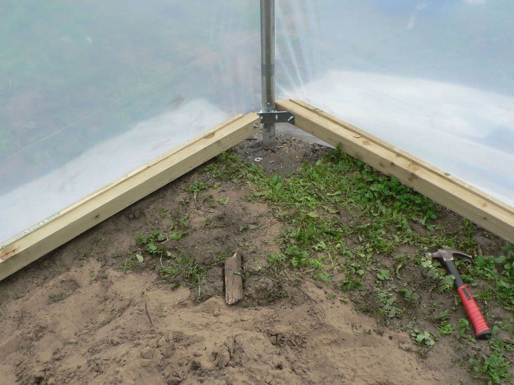 Domestic Polytunnel Base Rails Retro Fit