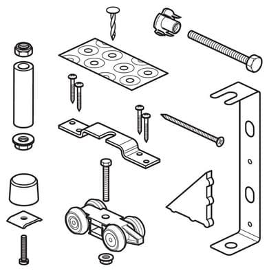 Domestic  Sliding door furniture for Single Door