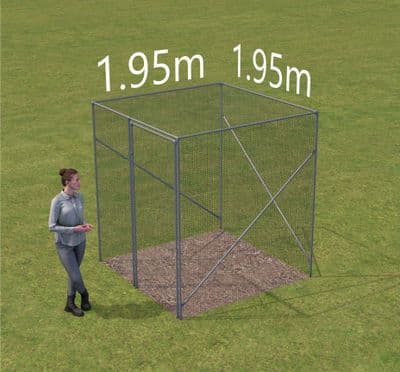 Fruit cage  1.95m x 1.95 long x 2.14 high.  (1 Bay x 1 Bay)