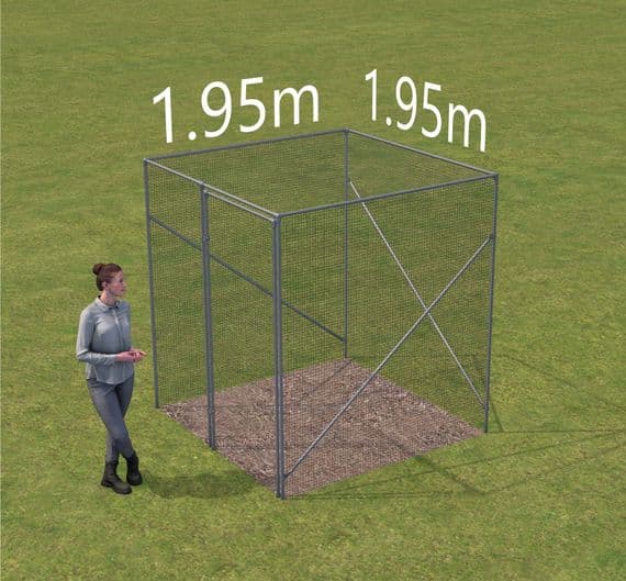 Fruit cage  1.95m x 1.95 long x 2.14 high.  (1 Bay x 1 Bay)