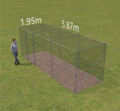 Fruit cage  1.95m x 5.91 long x 2.14 high.  (1 Bay x 3Bay)