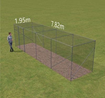Fruit cage  1.95m x 7.91 long x 2.14 high.  (1 Bay x 4Bay)