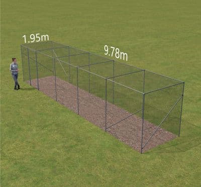 Fruit cage  1.95m x 9.91 long x 2.14 high.  (1 Bay x 5Bay)