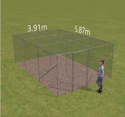 Fruit cage   3.91m wide x 5.87m long x 2.14 high. (2 Bay  a 3 Bay)