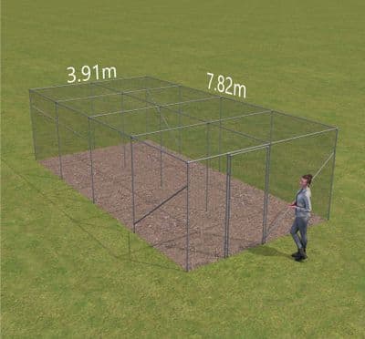 Fruit cage  3.91m wide x 7.82m long x 2.14 high. (2 Bay x 4 Bay)