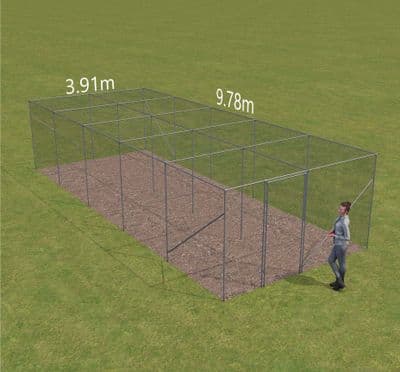 Fruit cage  3.91m wide x 9.78m long x 2.14 high. (2 Bay x 5 Bay)