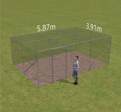 Fruit cage  5.87m wide x 3.91m long x 2.14 high. (3 Bay x 2 Bay)