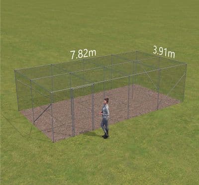 Fruit cage  7.82m wide x 3.91m long x 2.14 high. (4 Bay x 2 Bay)