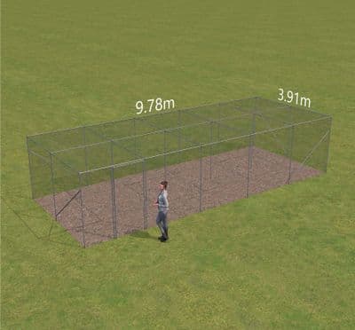 Fruit cage  9.78m wide x 3.91m long x 2.14 high. (5 Bay x 2 Bay)